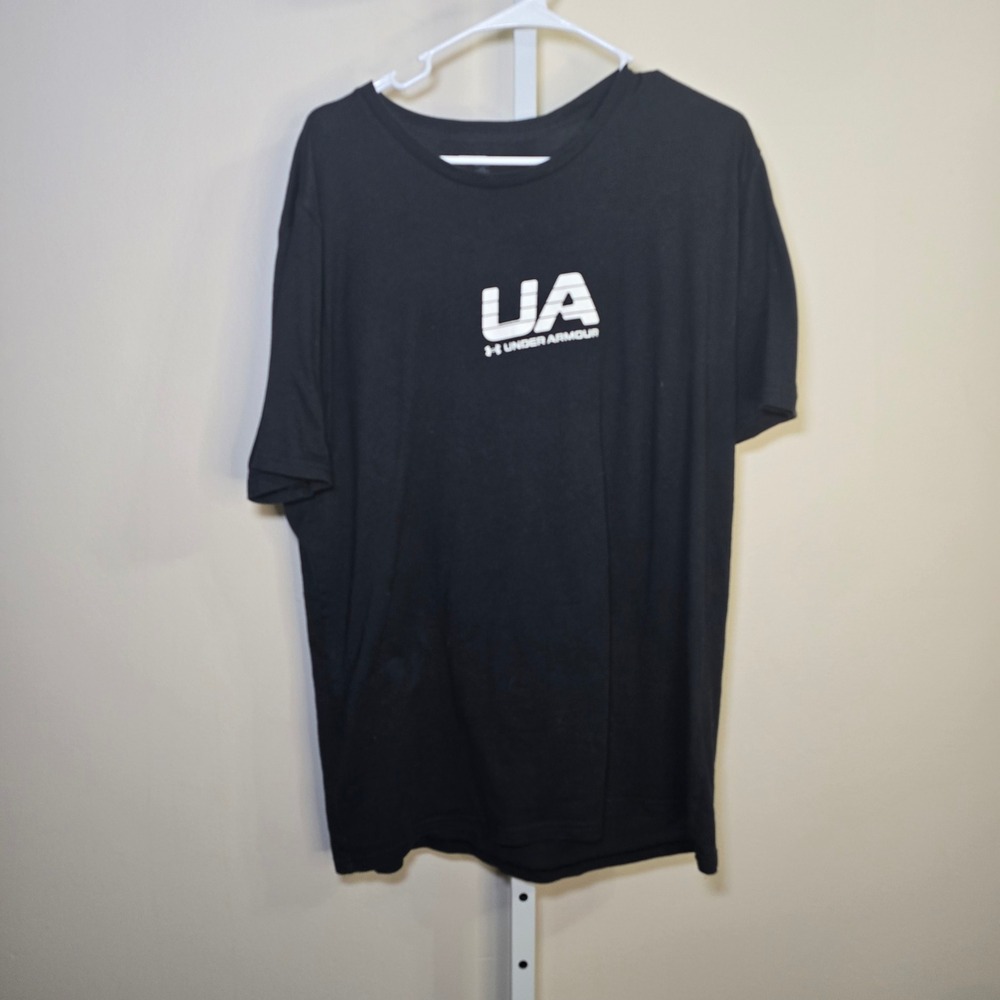Under Armour‎ Mens T Shirt Black UA Logo Graphic Performance Tee Size XL